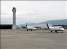 SkyWest CRJs & tower - Salt Lake City Int´l. (SLC), UT, USA.
